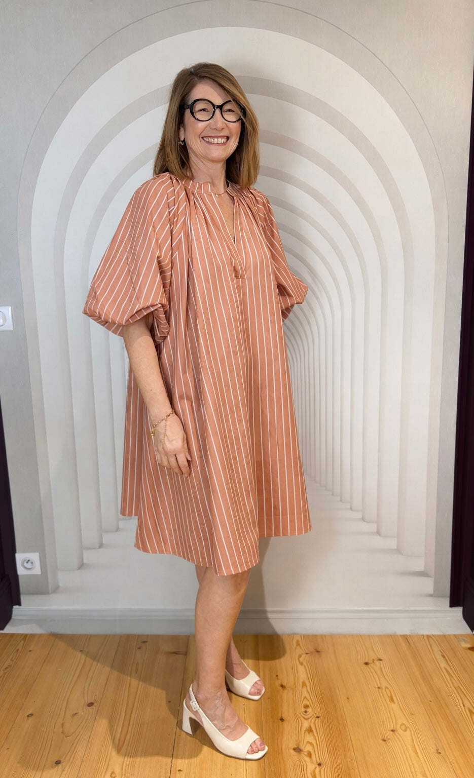 Robe CRUSH Rayé