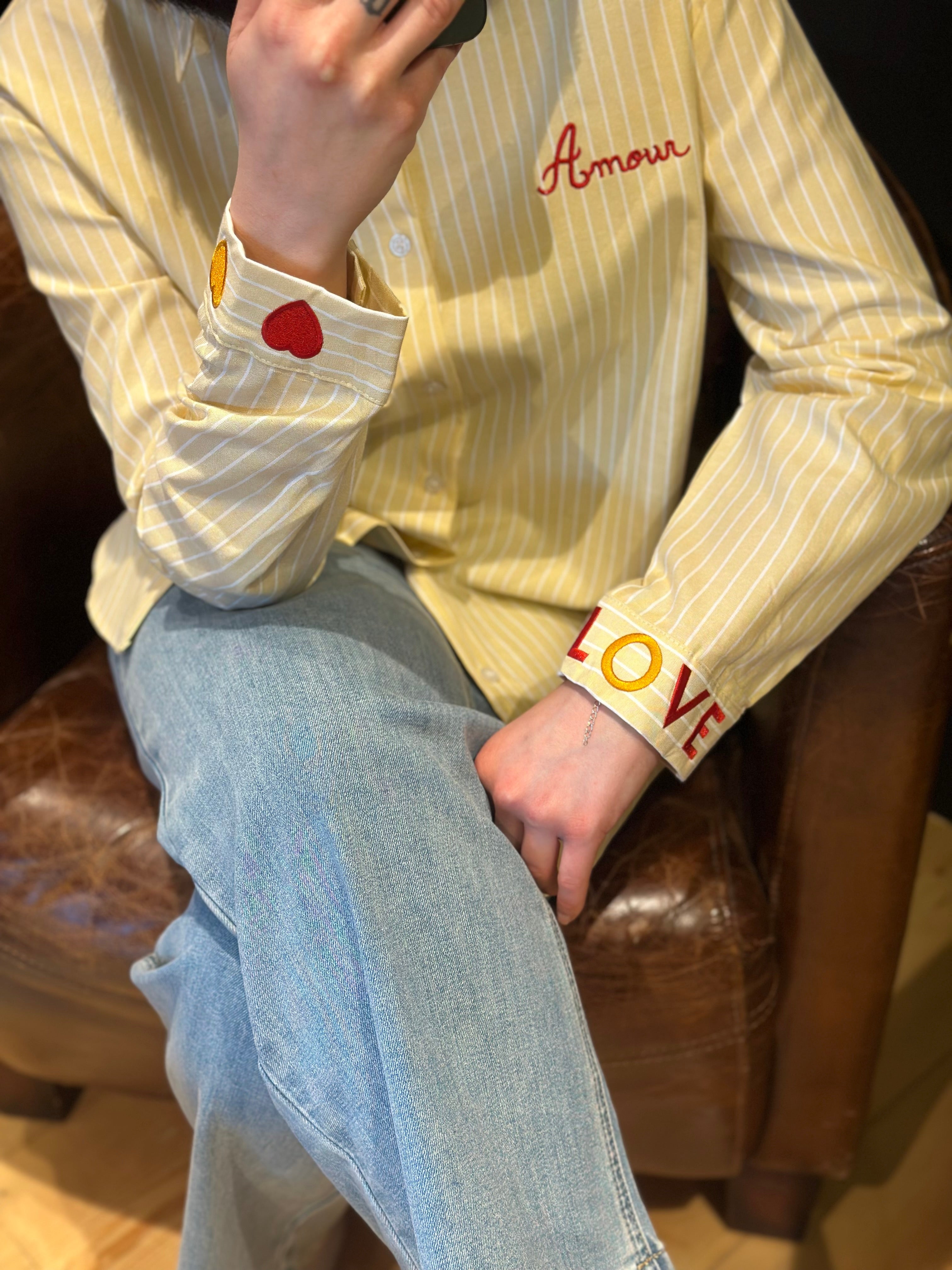 Chemise LOVE Jaune