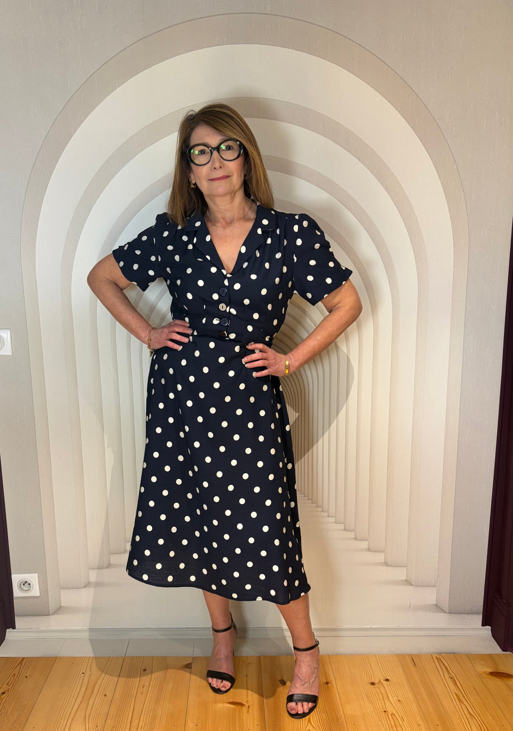 Robe à pois